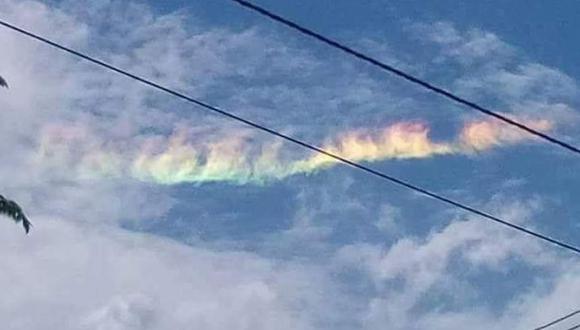 ¿Un 'arcoíris de fuego' en Chiclayo? Mira el inusual fenómeno que captaron en Pátapo. (Twitter|DaviceC)