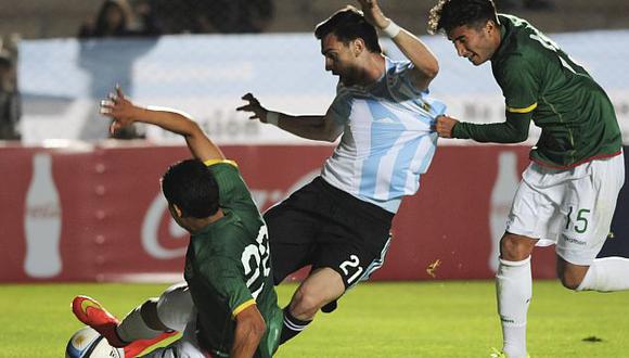 Argentina goleó a Bolivia sin Lionel Messi. (AP)
