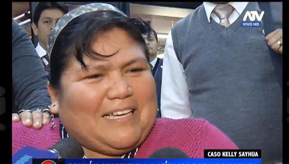 Kelly Sayhua aseguró que "nada reparará el daño" del que ha sido víctima. (Captura ATV+ Noticias)