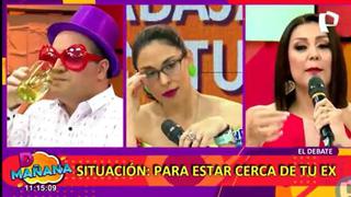 ‘Metiche’ especula que Karla Tarazona siente algo por Christian Domínguez y ella explota en vivo 