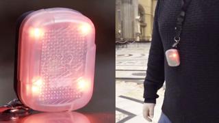 Catedral de Florencia reparte collarín que alerta si alguien no respeta la distancia [VIDEO]
