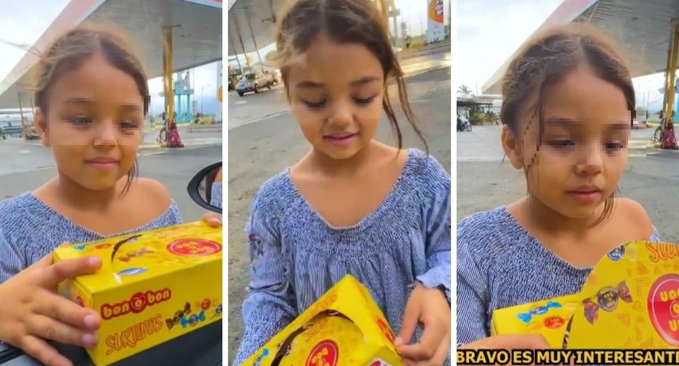 Ecuador: niña que vende dulces en la calle asegura hablar cuatro idiomas |  VIDEO Andrea NNDC | MUNDO | PERU21