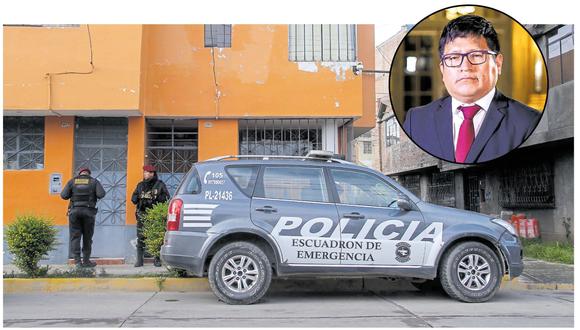 Cercado. La Policía Nacional allanó en Huancayo dos inmuebles que pertenecen al exministro de Salud Jorge López. (PNP)