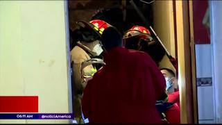 Chorrillos: Dos personas quedan atrapadas tras derrumbe de cerro