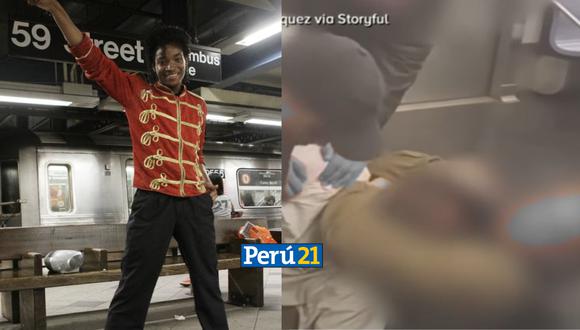 Video muestra que exmilitar fue advertido mientras estrangulaba a imitador de Michael Jackson. (Imagen: Composición Perú21)