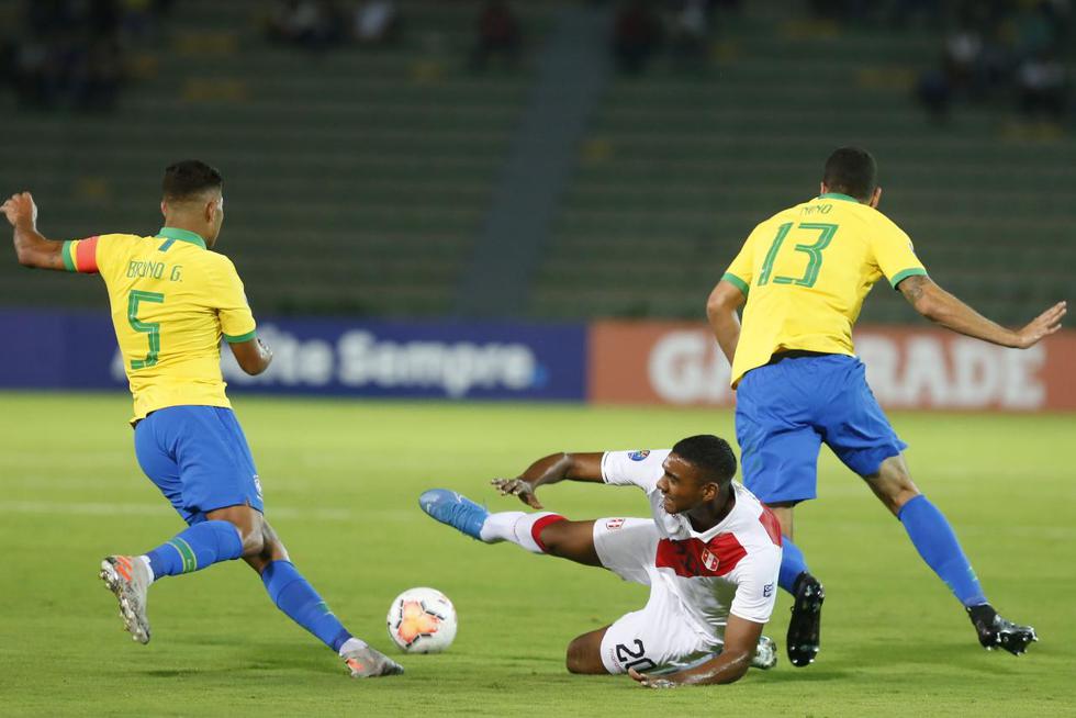 Perú vs. Brasil por el Torneo Preolímpico Sub 23 Colombia 2020. (Foto: Violeta Ayasta / GEC)