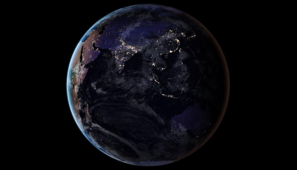 Así se ve el planeta de noche desde el espacio. (NASA)