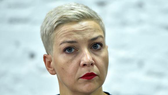 Maria Kolesnikova, una de las lideresas de la oposición, fue detenida por personas no identificadas en medio de un panorama convulsionado en Bielorrusia. (Foto: Sergei GAPON / AFP).