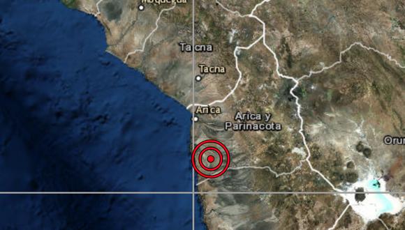 El sismo ocurrió a una profundidad de 107 km., reportó el IGP. (Captura: IGP)
