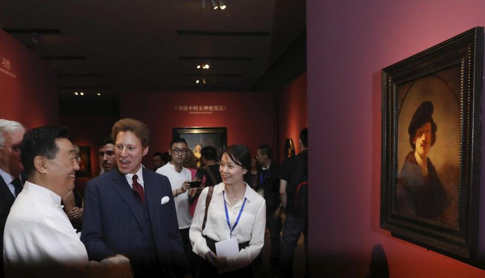 Thomas Kaplan expone en el Museo Nacional de China la obra de pintores holandeses. (EFE)