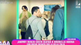 Renzo Costa fue visto con otra chica en Italia y se olvida de Brunella Horna [Video]
