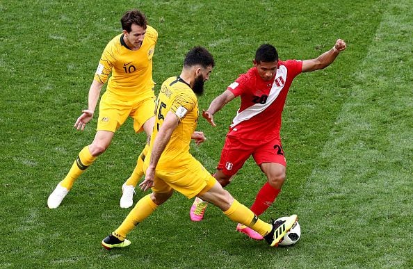 Edison Flores jugó ante Australia en el Mundial de Rusia 2018. (Foto: Getty)