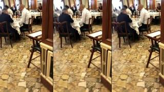 César Acuña y Joaquín Ramírez se reunieron en restaurante de Miraflores [VIDEO]