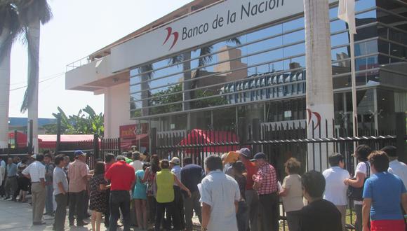 Banco de la Nación no atenderá este sábado 21 de marzo. (Foto: GEC)