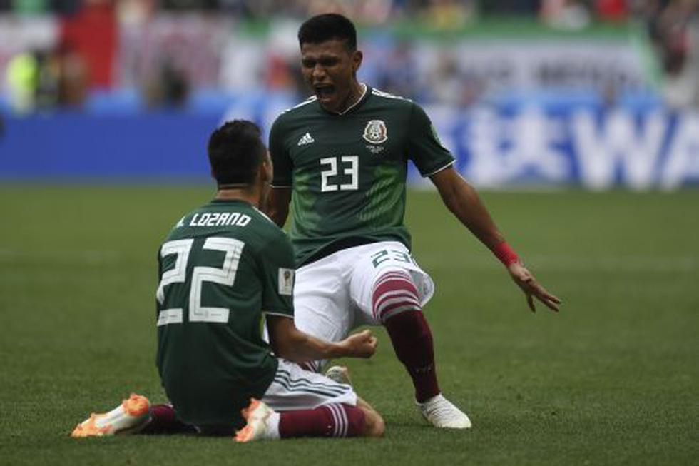 Hirving 'El Chuky' Lozano anotó la ventaja parcial para México frente a Alemania. (AFP)