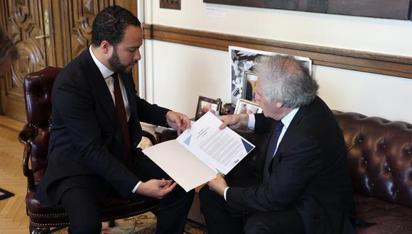 Injerencia. El secretario general de la OEA, Luis Almagro, recibió la queja del Foro de Madrid por la interferencia de seis presidentes contra el Perú. (Foto: Difusión)