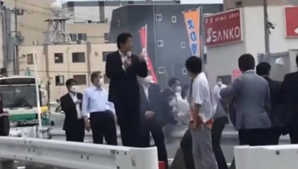 Shinzo Abe fue atacado en un evento electoral. (Foto: Twitter)