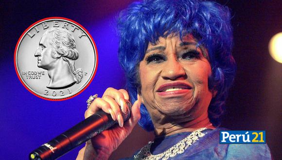 La famosa cantante cubanoamericana está programada para aparecer en la moneda de 25 centavos como parte del American Women Quarters Program 2024. (Composición/EFE)