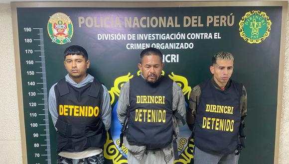 Presuntos miembros de banda criminal Los Chuckys de Ventanilla. (Foto: PNP).