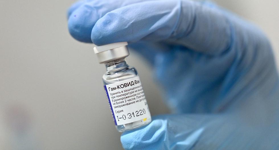 Imagen de la vacuna rusa contra el COVID-19, Sputnik V. (Andrej ISAKOVIC / AFP).