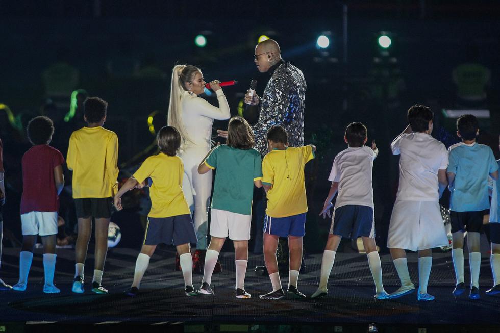 Karol G y Léo Santana: así fue la gran apertura de la Copa América 2019 (Foto: AFP)