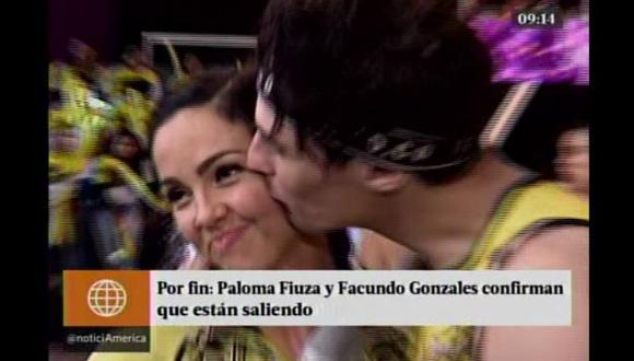 Paloma Fiuza y Facundo Gonzalez confirmaron que están en ‘saliditas’. (Captura de video)