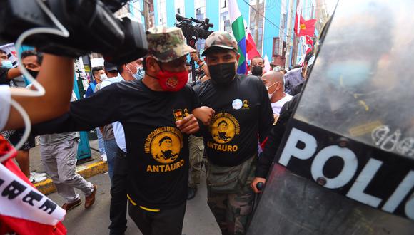 El respaldo de los etnocaceristas se tradujo en hacer campaña abiertamente a favor de Castillo, así como de proveer seguridad durante sus actos proselitistas tanto en Lima como al interior del país e incluso se cedieron varios locales. (Foto: Hugo Curotto/GEC)
