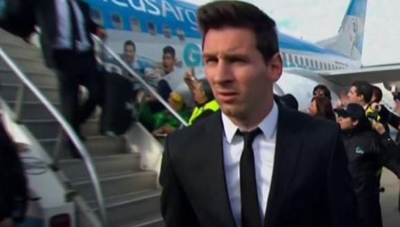Lionel Messi no rindió declaraciones a la prensa. (Clarín)