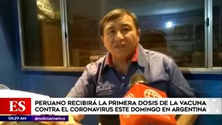 Periodista peruano recibirá vacuna contra COVID-19 este domingo en Argentina 