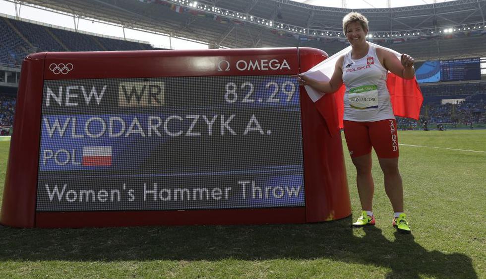 Anita Wlodarczyk rompió récord del mundo en martillo y se llevó la medalla de oro en Río 2016. (AP)