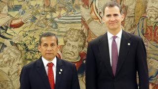Ollanta Humala visitó España y se reunió con el rey Felipe VI