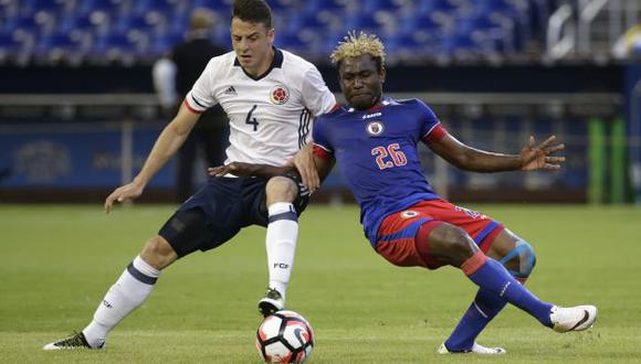 Haití cayó 3-1 ante Colombia. (AFP)