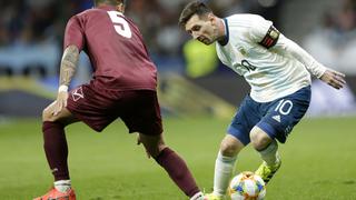 Argentina perdió 3-1 ante Venezuela en Madrid en el regreso de Lionel Messi