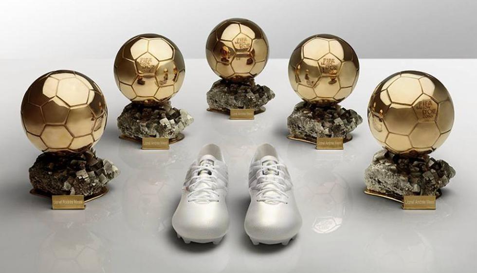 Lionel Messi: Adidas celebra quinto Balón de Oro de 'La Pulga' con estos nuevos chimpunes. (Adidas en Facebook)