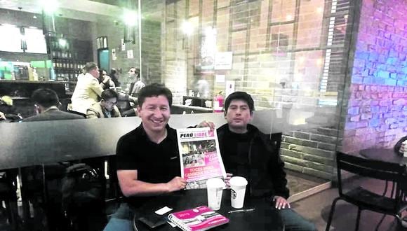 Un cerronista más. Keen Mamani al lado del expremier y congresista de Perú Libre, Guido Bellido. (Foto: Facebook)