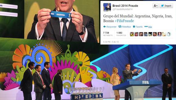 Un ‘tuitero’ predijo 24 horas antes del sorteo del Mundial el grupo de Argentina. (AFP/Internet)