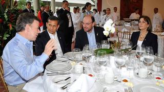 Ollanta Humala desayuna con presidente Santos en Cali