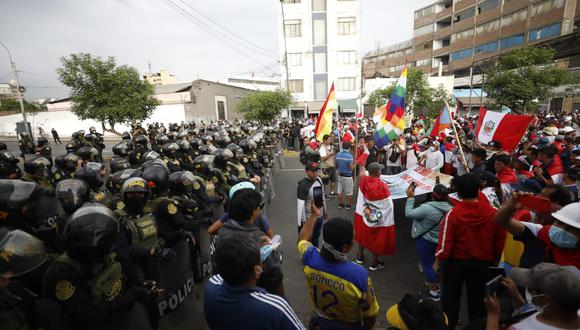 Marcha denominada como "La toma de Lima". (Foto: César Bueno@photo.gec)