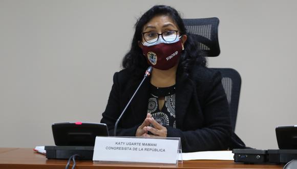Katy Ugarte es una de las diez renunciantes a la bancada oficialista de Perú Libre. (Foto: archivo Congreso)