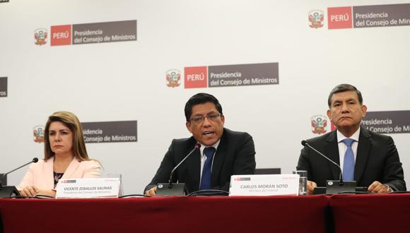 Vicente Zeballos resaltó diálogo con agrupaciones que llegarán al Congreso de la República. (Fuente: PCM).