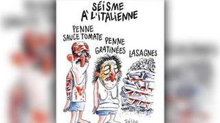 Charlie Hebdo causa indignación en Italia por satirizar el terremoto