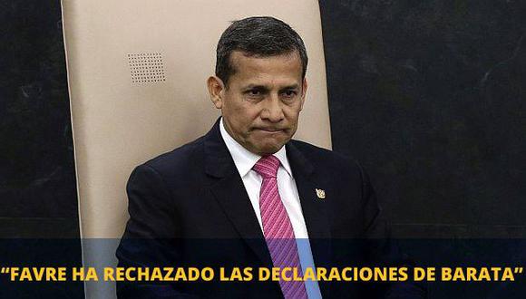 Ollanta Humala rechazó declaraciones de Jorge Barata. (Perú21)