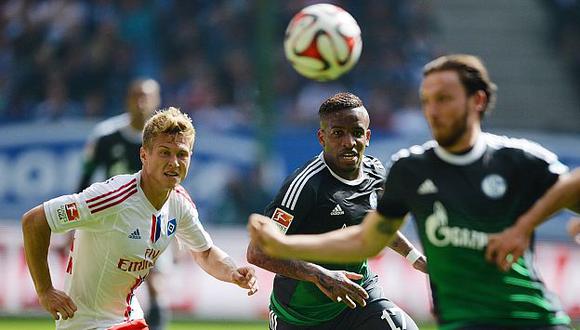Jefferson Farfán no destacó hoy con el Schalke 04. (AFP)