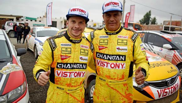 Hart y su copiloto Gustavo Medina se ubicaron terceros en la clasificación general del Rally Asia. (Foto: Difusión)