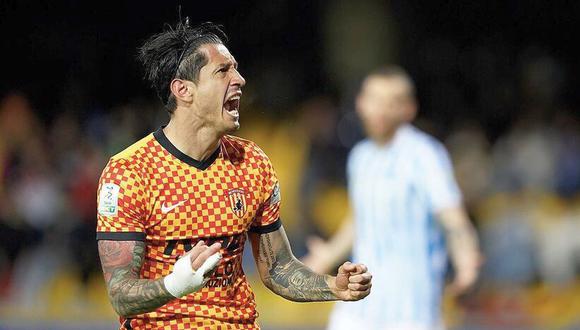 Gianluca Lapadula volvió a anotar con Benevento el último viernes. (Foto: Agencias)
