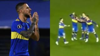 Luis Advíncula dio ánimos a Darío Benedetto apenas perdió el penal de Boca Juniors en Copa Libertadores [VIDEO]