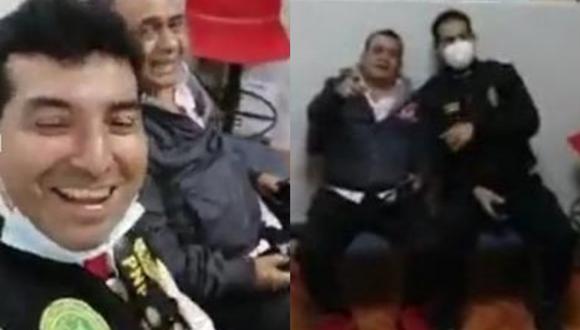 Policías graban a Tony Rosado y cantan junto a él en la comisaría tras su intervención en fiesta clandestina | VIDEO