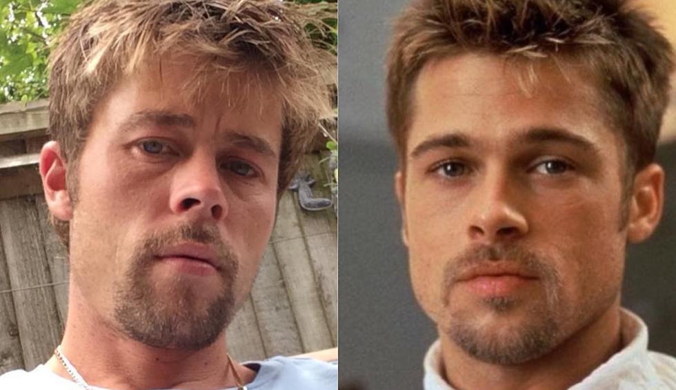 Su gran parecido con Brad Pitt cambió por completo la vida de un contratista en Inglaterra. (Fotos: @bradpitt_lookalike en Instagram)
