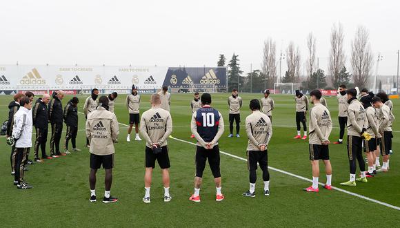 Real Madrid rindió homenaje a Kobe Bryant con un minuto de silenco. (Foto: Real Madrid)