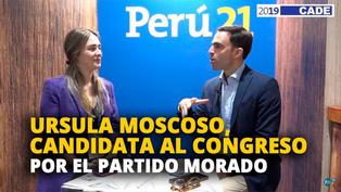 Úrsula Moscoso, candidata al congreso por el Partido Morado [VIDEO]